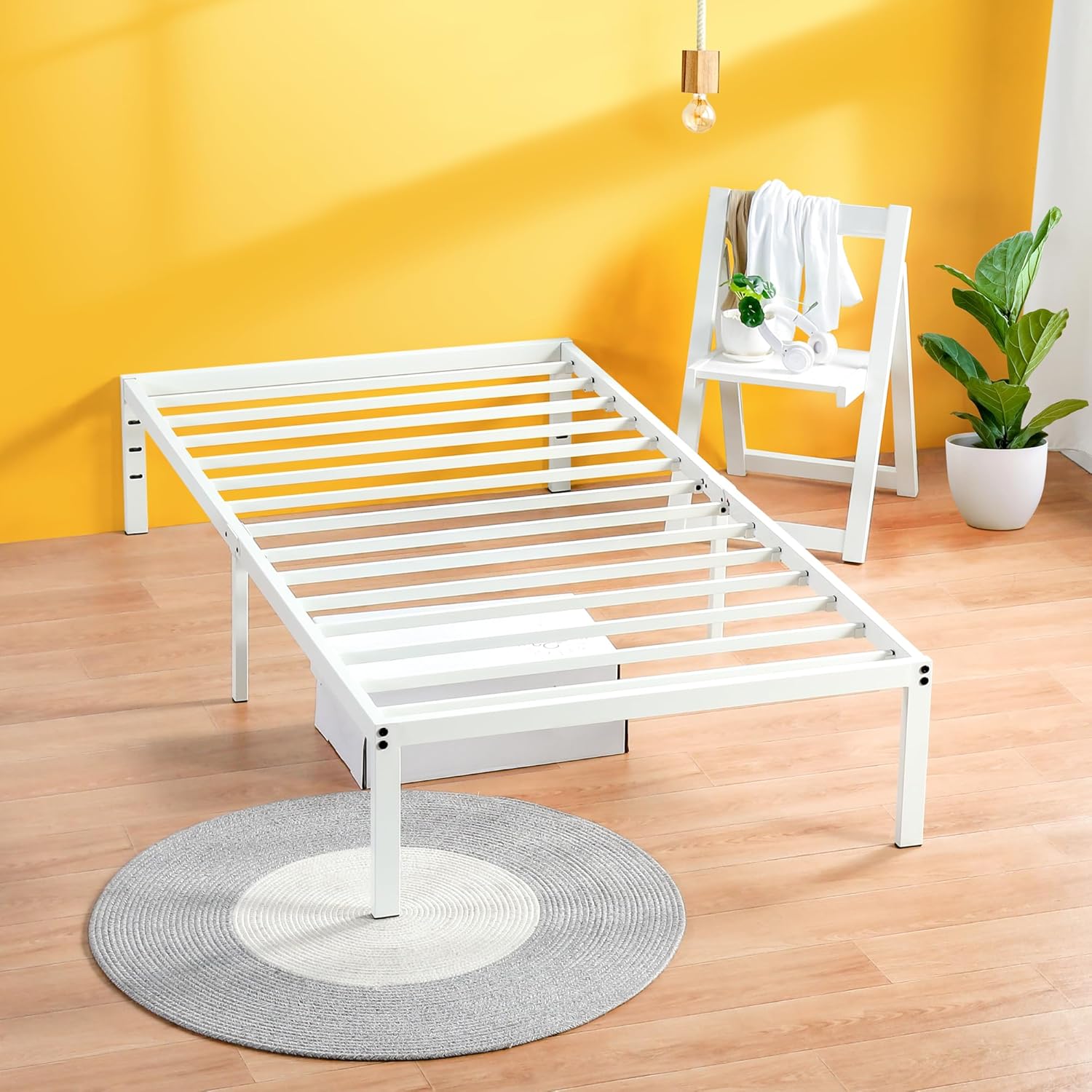 パイプベッド ロフトベッド 分割可能 シングル パイプ ミドルタイプ White パイプベッド シングル ミドルタイプ 分割可能 ロフトベッド